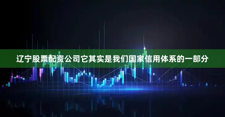 辽宁股票配资公司它其实是我们国家信用体系的一部分
